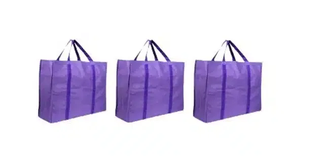Multipurpose Handbag (Purple, Pack of 3)