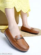 Shoetopia Solid Loafers for Women 