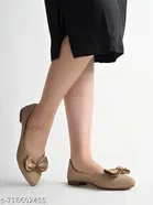 Shoetopia Ballerinas Beige Solid IND-6