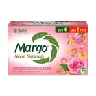 Margo Neem Naturals Almond Oil & Rose Soap 5X100 g (Buy 4 Get 1 Free)
