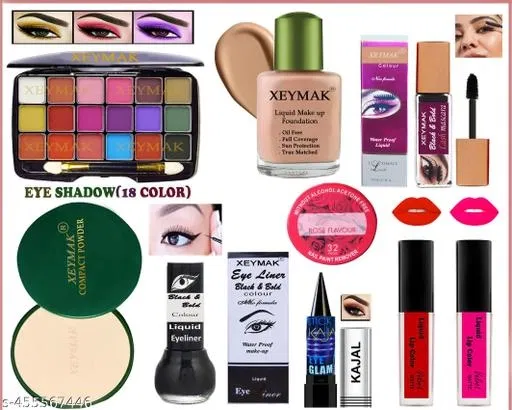 Face Makeup Combo, Multicolor, Set of 1