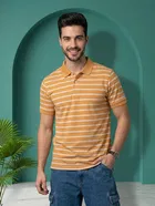 Striped Polo T-shirt for Men 