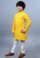 Embellished Rayon Kurta Set for Boys 