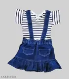 Dungaree with Top for Girls 