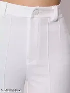 Cotton Blend Trouser for Women 