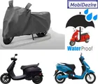 Polyester Waterproof Scooty Cover with Mirror Pocket for Hero Maestro, Maestro edge, Pep+, Destini, Dash, Eddy, Flash, Maxi, Optima, Nyx, Duet, Photon, Zippy (Grey)