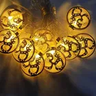 10 LEDs 2. 5 m Golden Metal OM String Yellow LED Light (Pack of 1)