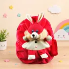 Rabbit Teddy Soft Material School Bag For Kids 