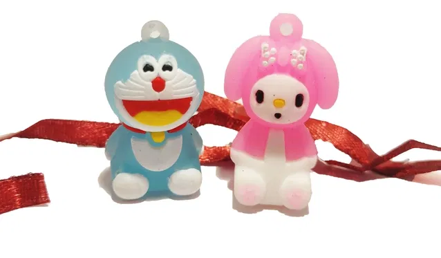 Dora Doll Eraser Rakhi (Multicolor, Pack of 2)