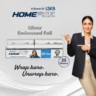 HomeFoil 25 Meter Silver Embossed Food Wrapping Aluminium Foil