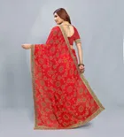 Georgette Printed Saree for Women 
