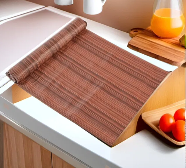 PVC Printed Shelf Mat Roll (Multicolor, 5 m)