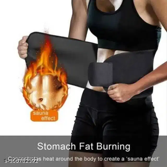 Sweat Belt for Unisex (Black, Free Size)