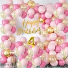39 Pcs 4th Birthday Decoration kit, Multicolour, Set of 1