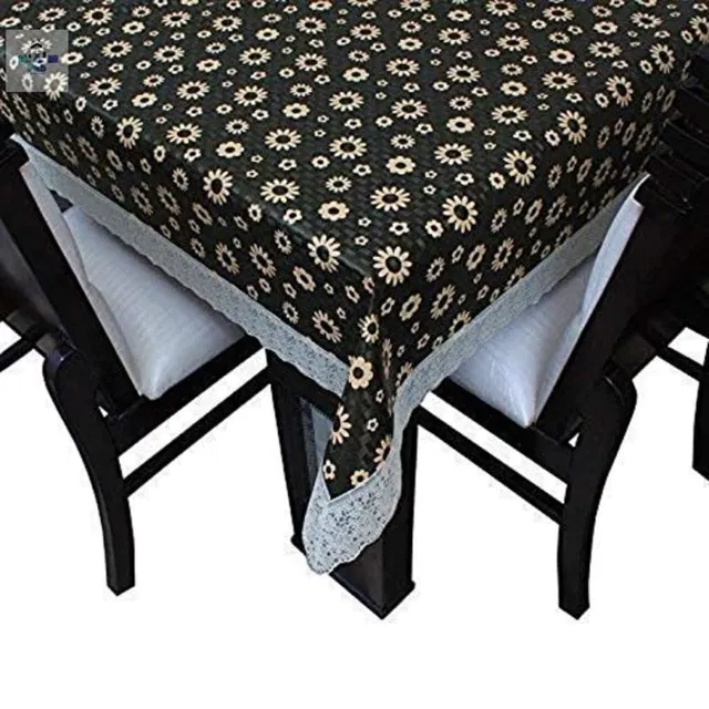 PVC Printed 4 Seaters Table Cover (Multicolor, 40x60 inches)