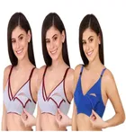 Cotton Blend Solid Bras for Women 