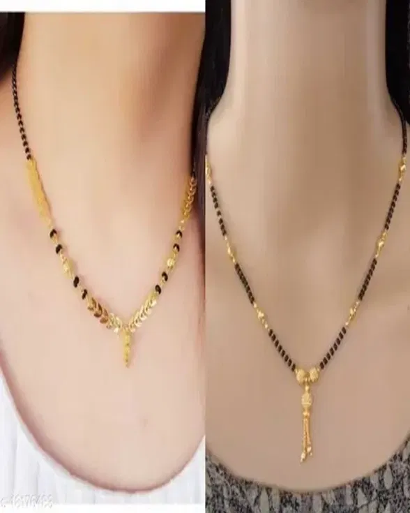 Alloy Mangalsutra for Women (Multicolor, Pack of 2)