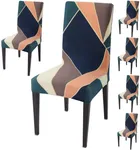 Polycotton Printed Chair Covers (Multicolor, 45x50 inches) (Pack of 8)