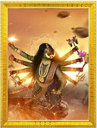 Polyester Varahi Laxmi Devi Photo Frame 