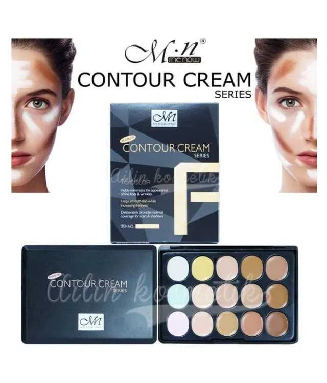 MN 15 Muti-Shade Professional Cream Concealer for Face (12 g) (S-16)