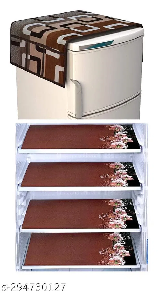 Fridge Cover Set (Multicolor, Set of 5)