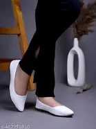 Solid Patent Leather Ballerinas for Women 