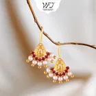 Brass Pearl Ear Cuffs for Women 