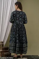 Rayon Kurti for Women, Black 