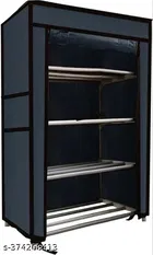 Metal 4 Layer Collapsible Multipurpose Rack 