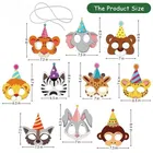 Animal Masks 10 Piece pack Animal Eye mask Jungle Birthday Theme for decoration 