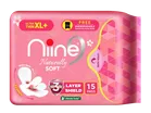 Niine Naturally Soft Ultra Thin Sanitary Pads (XL+) - 15 Pcs