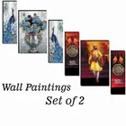 MDF 2 Pcs Designer Wall Painting for Home & Office 