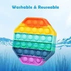 Silicone Stress Relief Push Pop Bubble Toy for Kids 