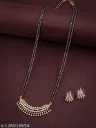 Alloy Mangalsutra with Earrings for Women 
