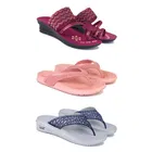 Combo of Heels with Slippers for Women 