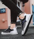 Casual Shoes for Men (Black & White, 6)