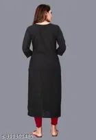 Rayon Slub Printed Kurti for Women 