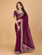 Georgette Self-Design Saree for Women 