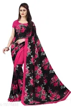 Georgette Abstract Saree for Women 