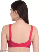 Cotton Blend Solid Non Padded Bra for Women 