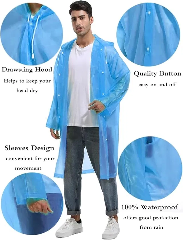CITIZEN Hooded Raincoat [Blue]