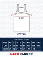 Lux Parker Cotton Solid Vest for Men, Pack of 3 