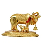 BHARDWAJ RETAILS Trendz Kamdhenu Cow Brass Idol 