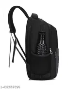 Polyester Backpack for Men & Women, Black