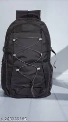 Nylon Backpack for Men & Women, Black