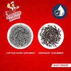 Captain Shine Steel Scrub Pad, 11g [1 Pc]