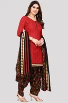 Cotton Suit Fabric with Dupatta for Women 