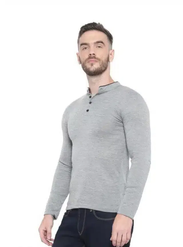T-Shirt for Men (Grey, L)