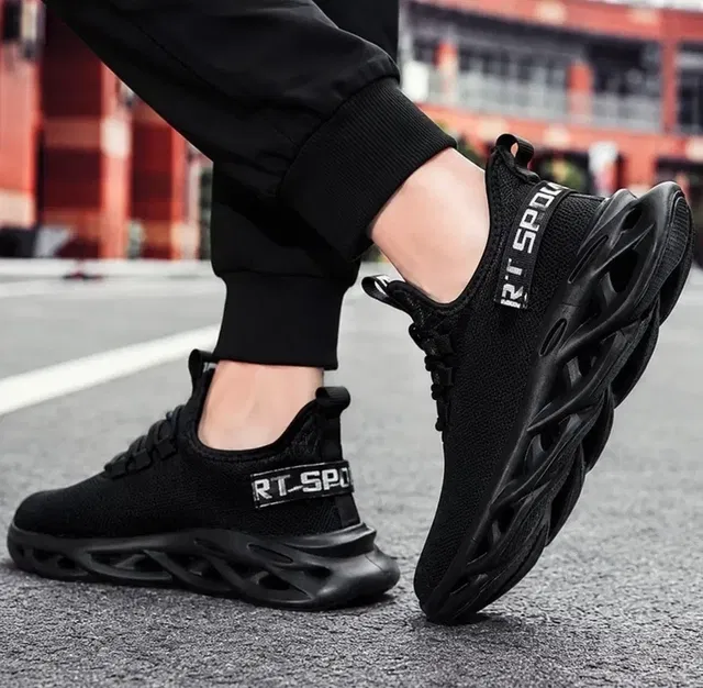 Sports Shoes for Men (Black, 10)