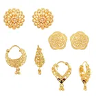 Gold Plated Designer Earrings Set for Women & Girls 